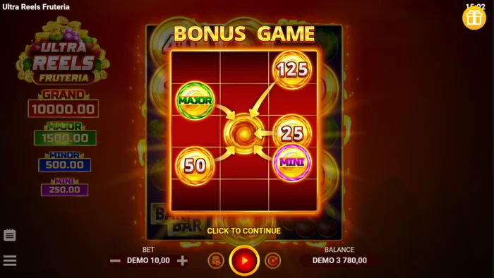 Ultra Reels Fruteria - launching the Hold and Win room